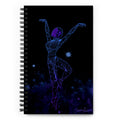 Afrobotica Releve Blue Spiral notebook