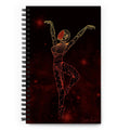 Afrobotica Releve Red Spiral notebook