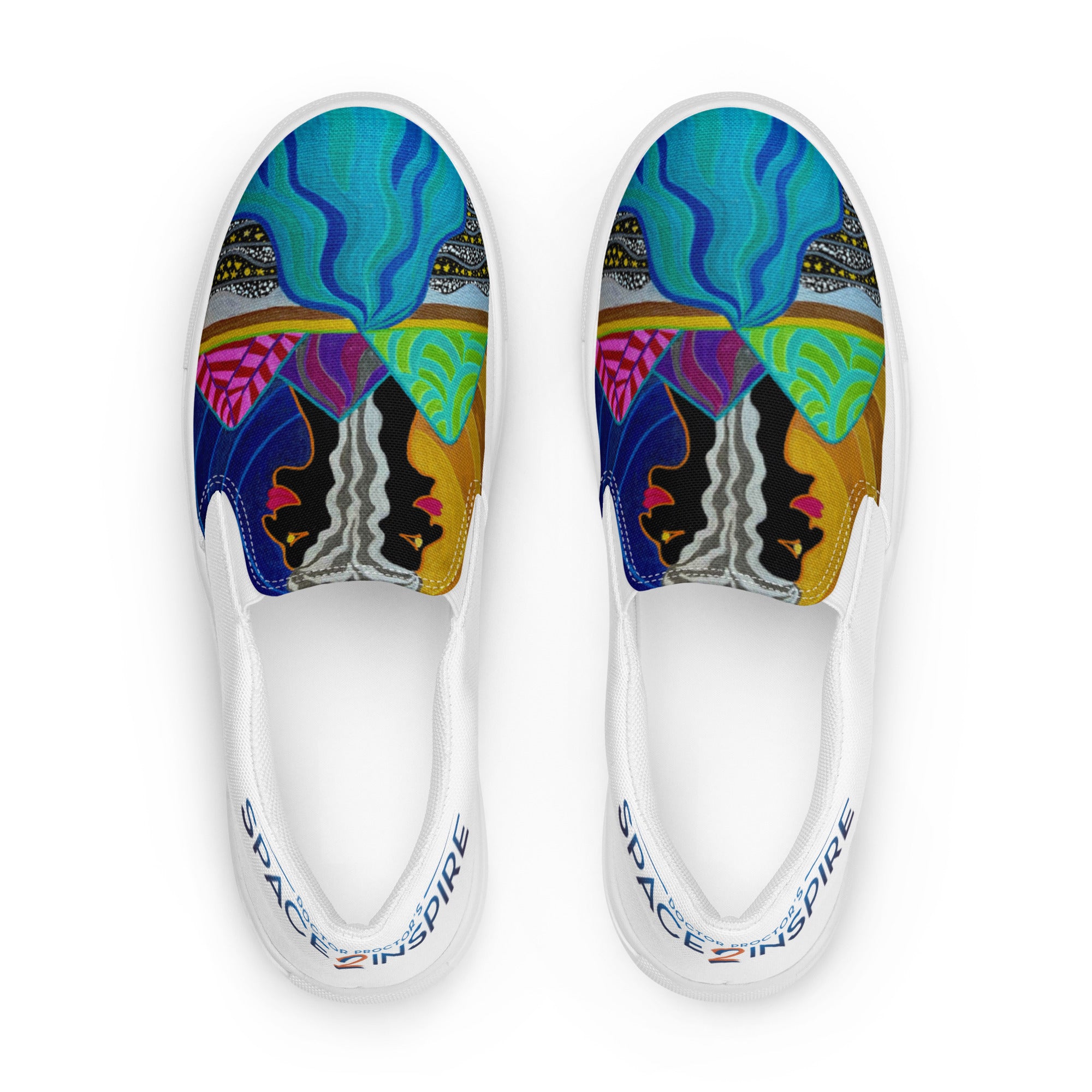 AfroGaia Night Light Women’s slip-on canvas shoes